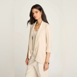 French mauve Chic  casual light pink Women's Blazer size M